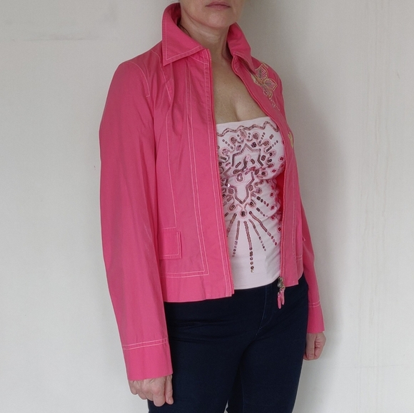 Apriori (Germany) Pink Jacket / Embrodered / Light Cotton - Picture 3 of 14
